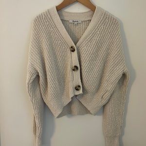 Madewell button-front cropped cardigan
